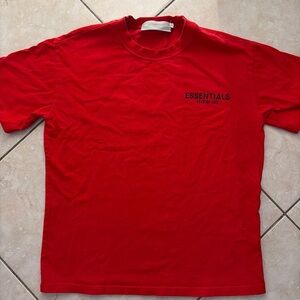 Essentials Bold Red Short Sleeve Tee